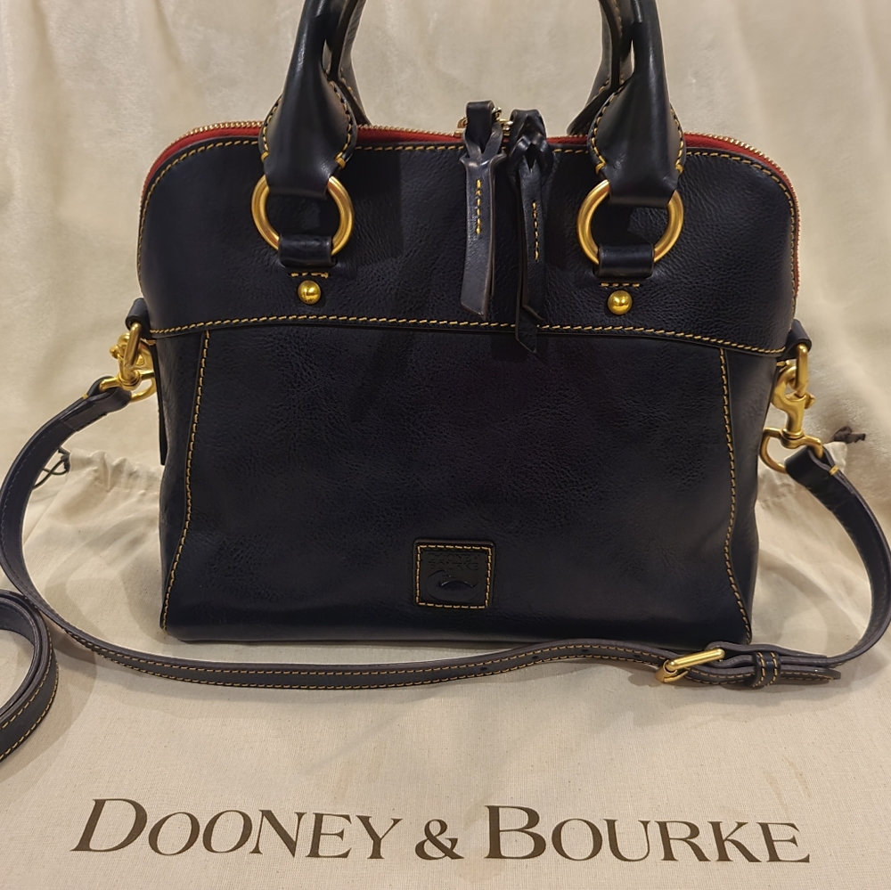 Dooney & Burke Florentine Cameron Satchel Navy